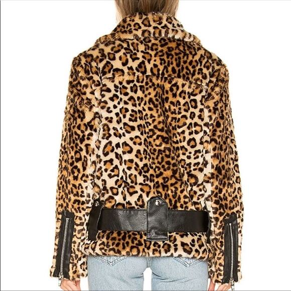 NWT Blank NYC Note To Self Leopard Moto Jacket - Picture 8 of 11